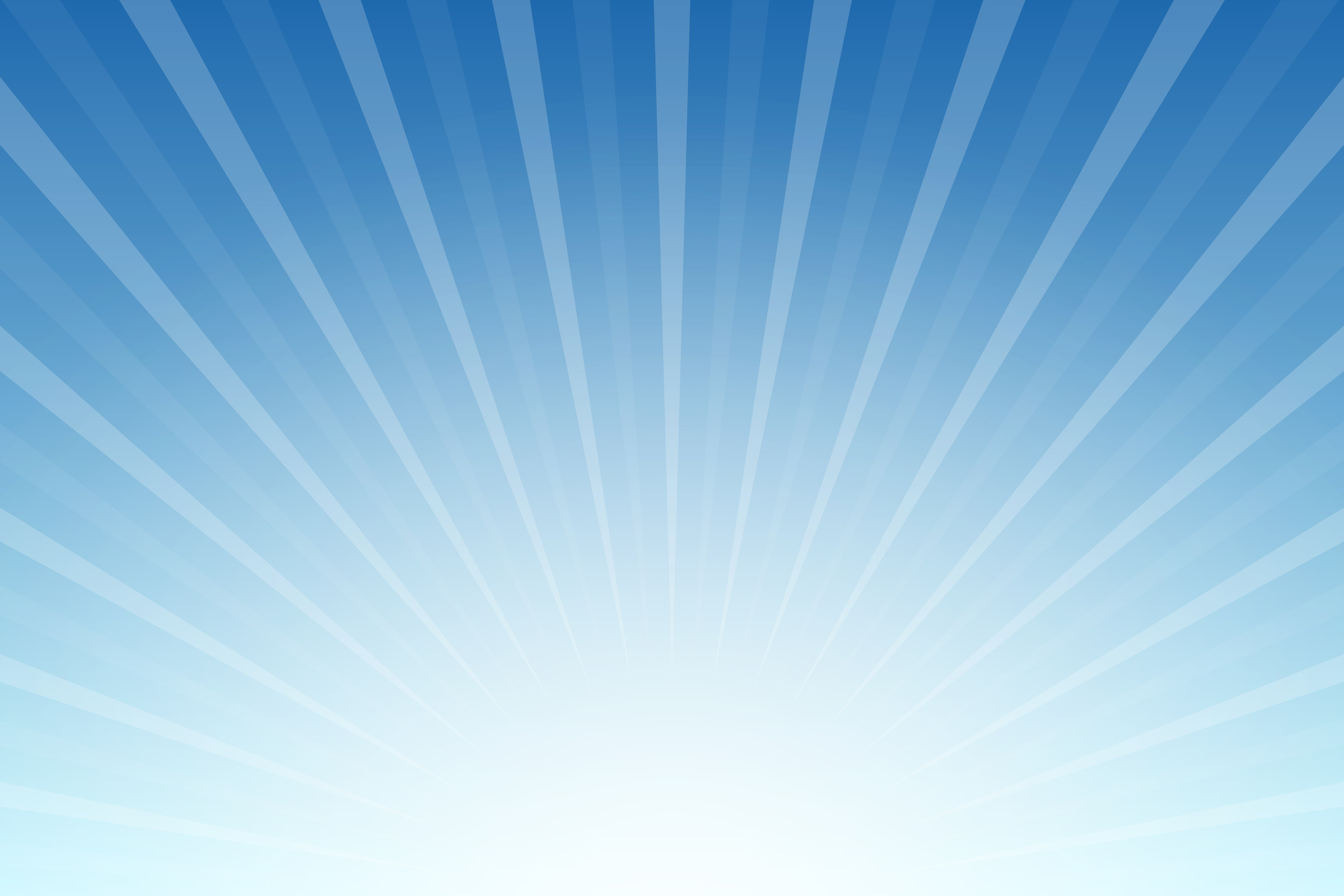 Sun Rays on Blue Sky